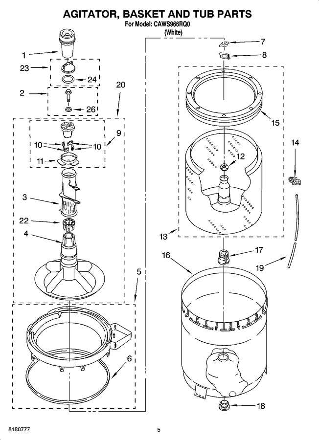 Diagram for CAWS966RQ0