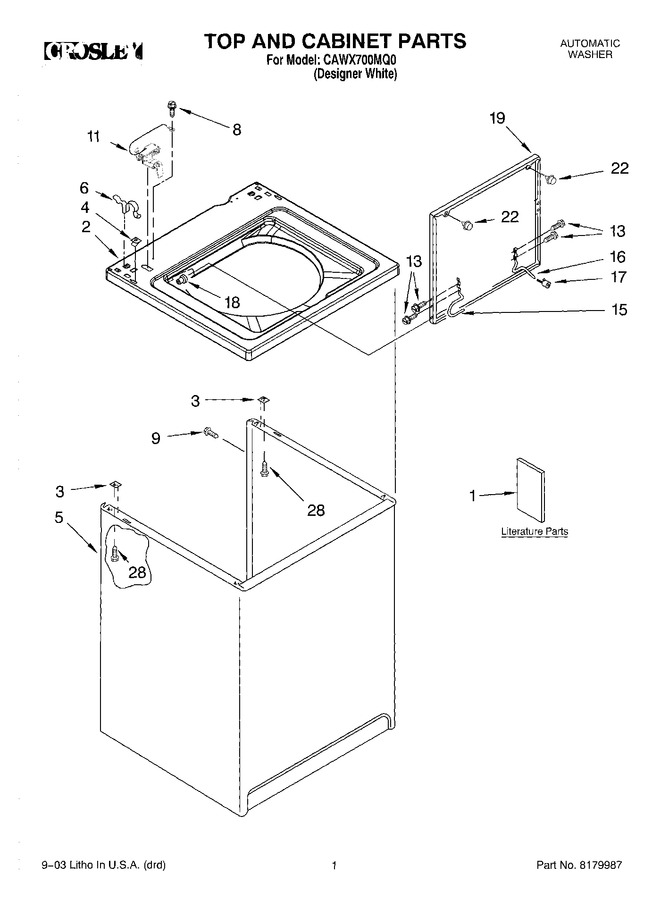 Diagram for CAWX700MQ0