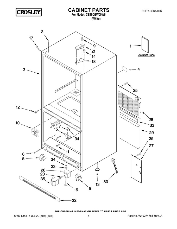 Diagram for CB19G6W00W5