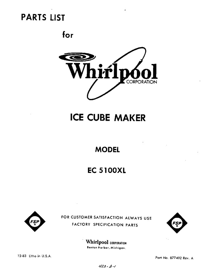 Diagram for EC5100XL
