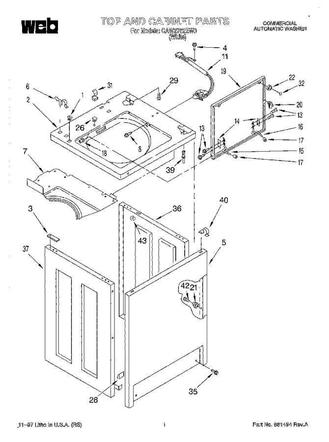 Diagram for CCW2762EW0