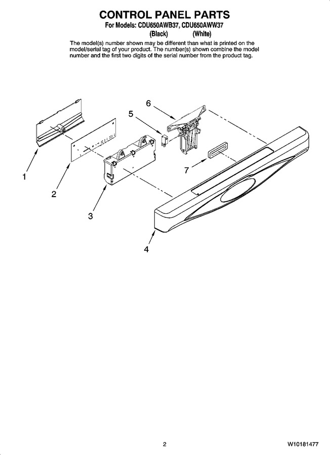 Diagram for CDU650AWW37