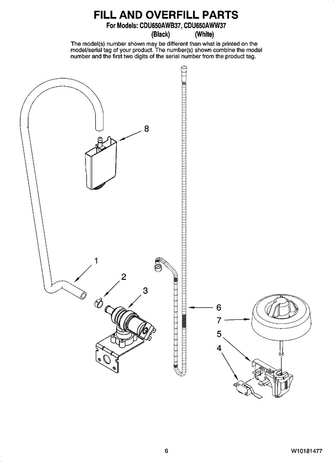 Diagram for CDU650AWB37