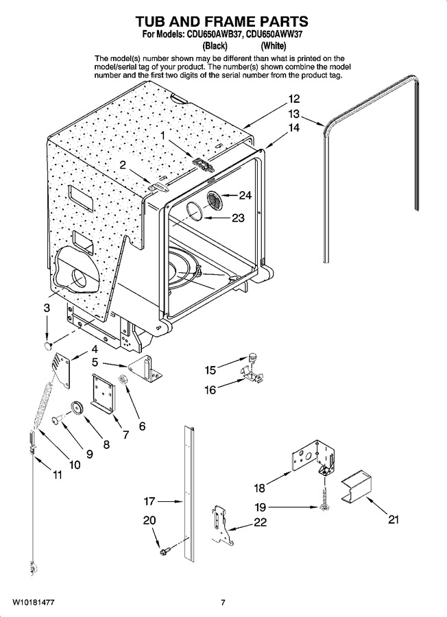 Diagram for CDU650AWB37