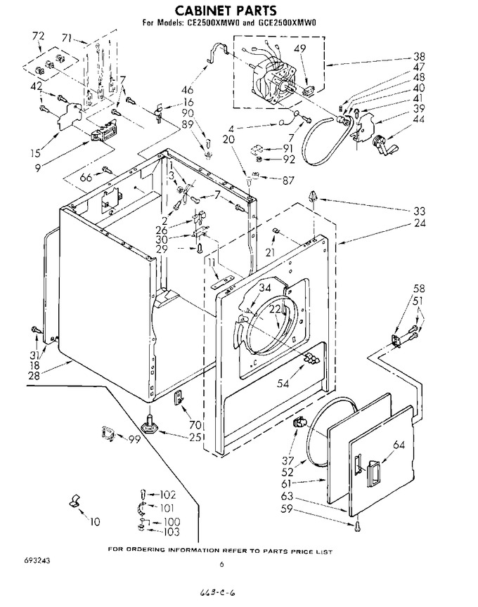 Diagram for CE2500XMW0
