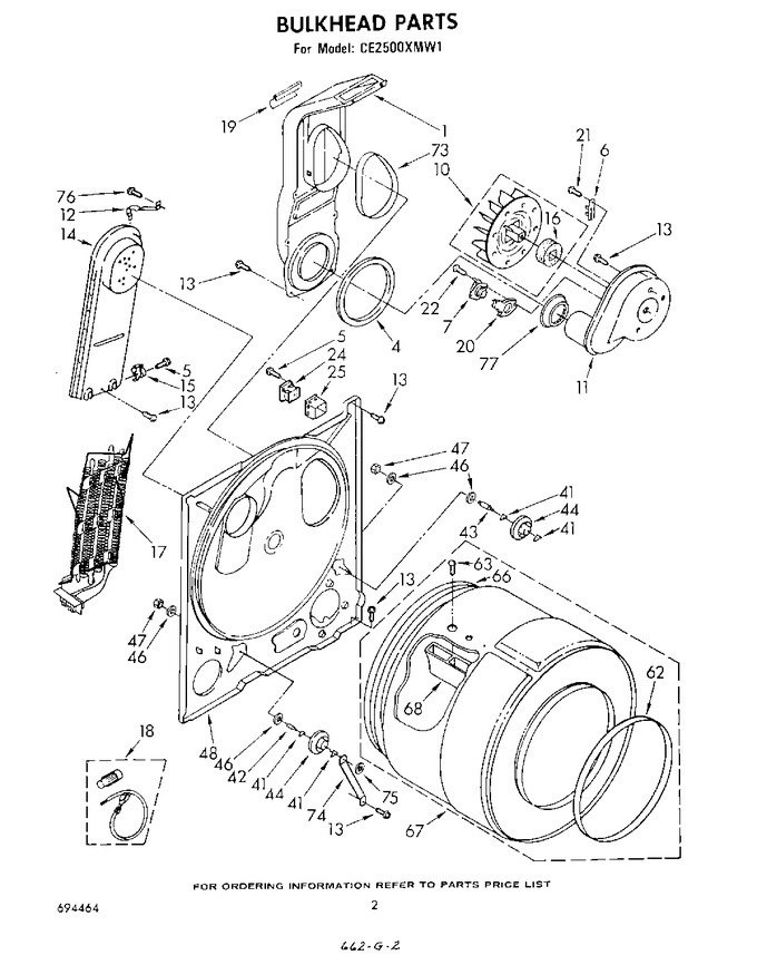 Diagram for CE2500XMW1