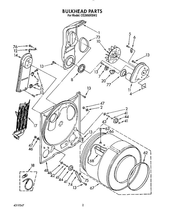 Diagram for CE2950XSW2