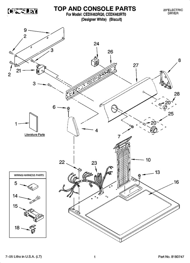 Diagram for CEDX463RT0