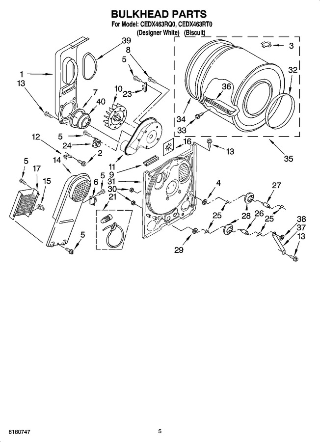 Diagram for CEDX463RT0