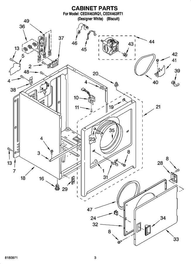Diagram for CEDX463RT1