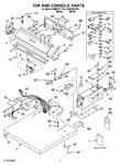 Diagram for 01 - Top And Console Parts