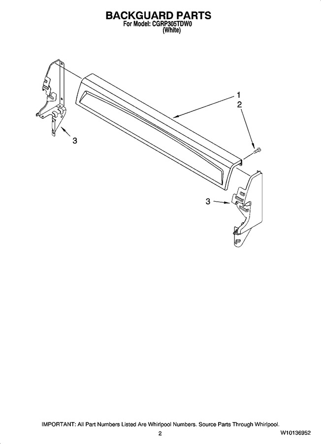 Diagram for CGRP305TDW0