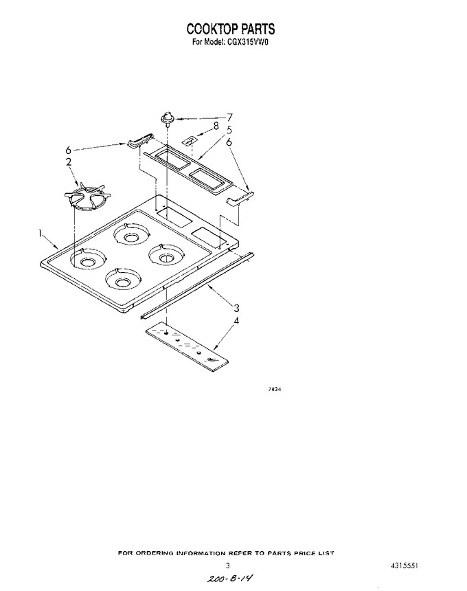 Diagram for CGX315VW0