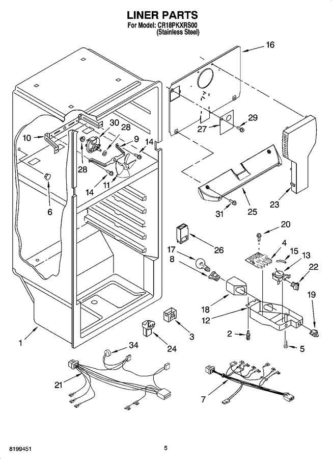 Diagram for CR18PKXRS00
