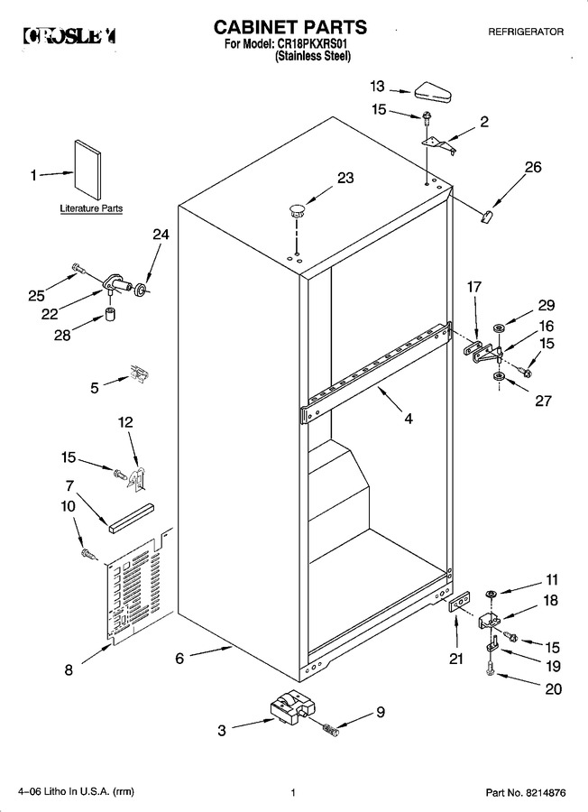 Diagram for CR18PKXRS01