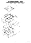 Diagram for 03 - Refrigerator Shelf Parts