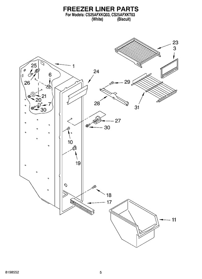 Diagram for CS25AFXKT03