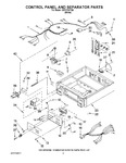 Diagram for 02 - Control Panel And Separator Parts