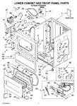 Diagram for 01 - Lower Cabinet And Front Panel Parts