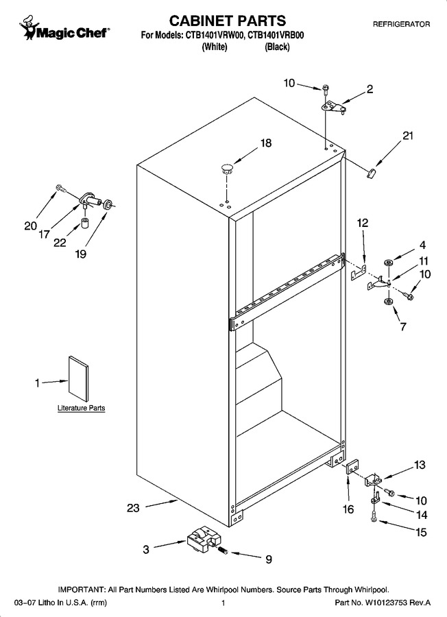 Diagram for CTB1401VRW00
