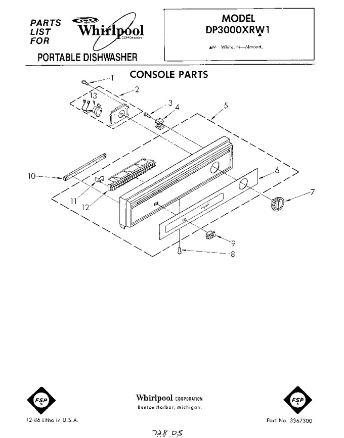 Diagram for DP3000XRN1