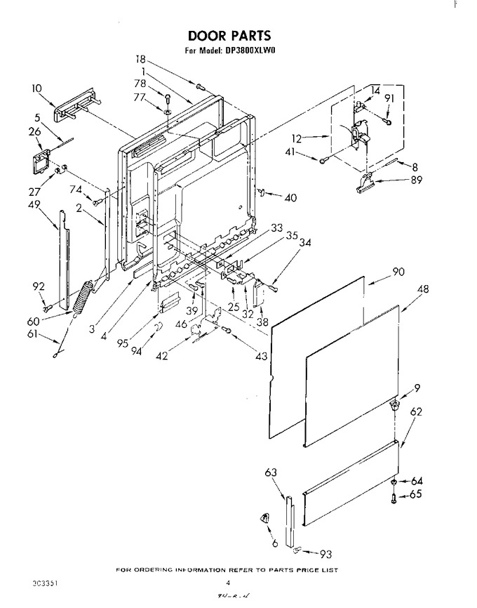 Diagram for DP3800XLW0