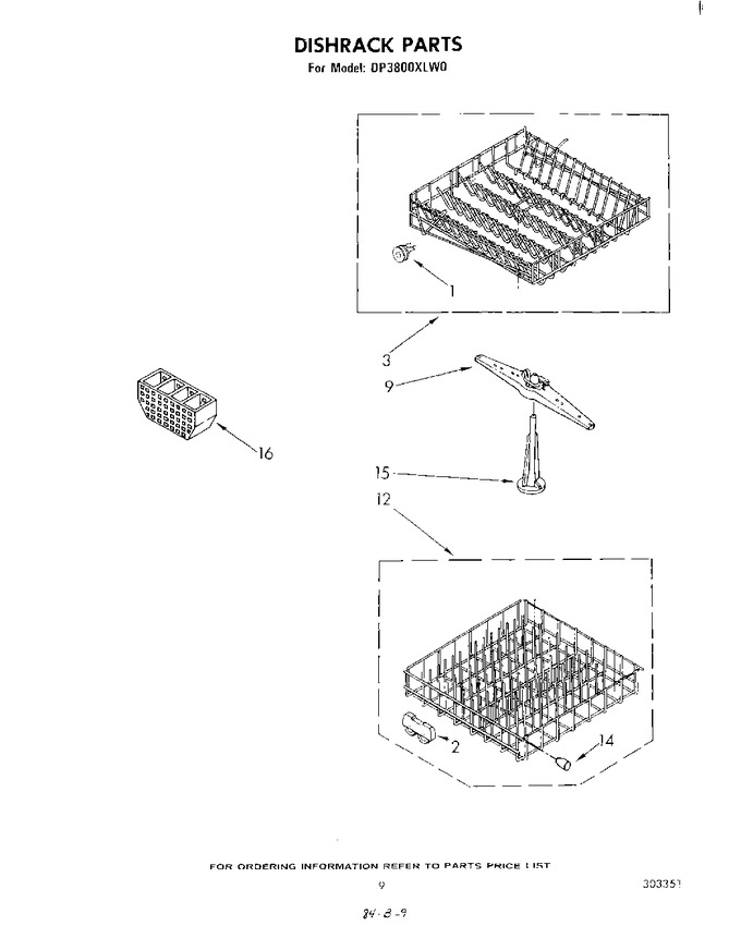 Diagram for DP3800XLW0