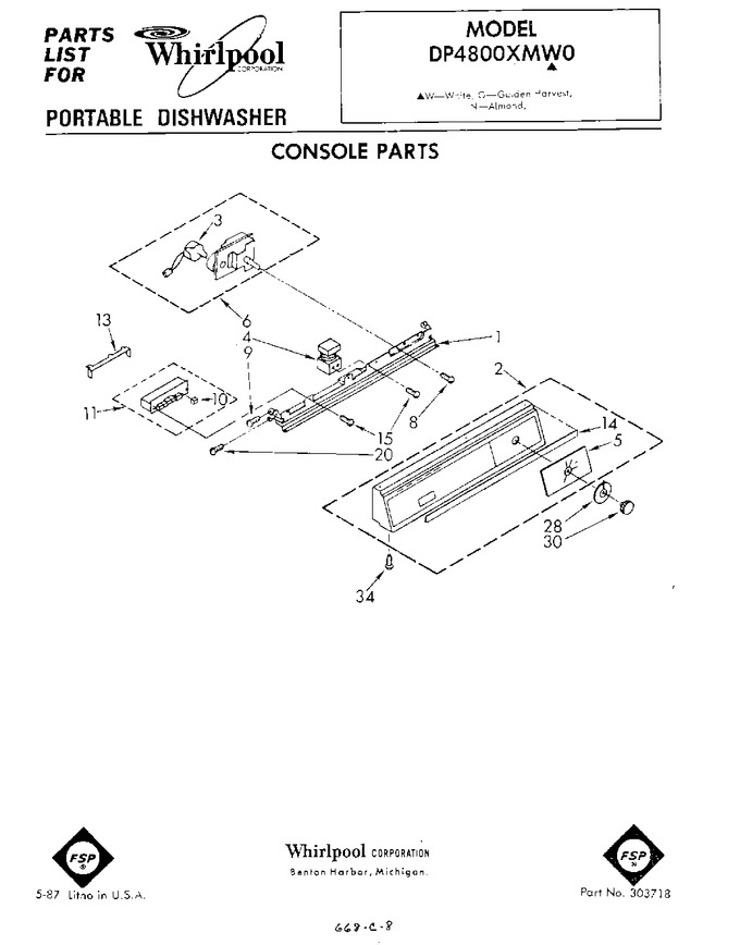 Diagram for DP4800XMW0