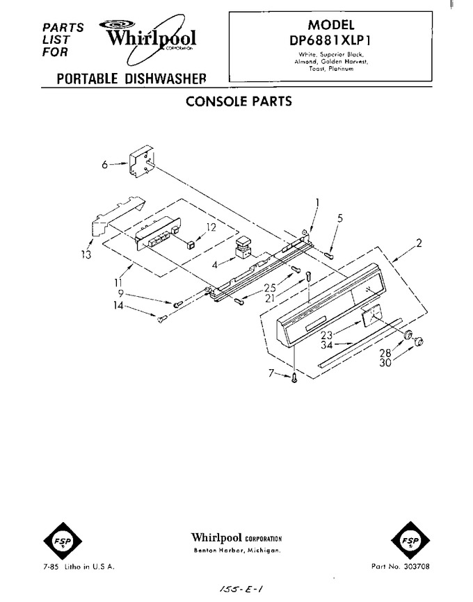 Diagram for DP6881XLP1