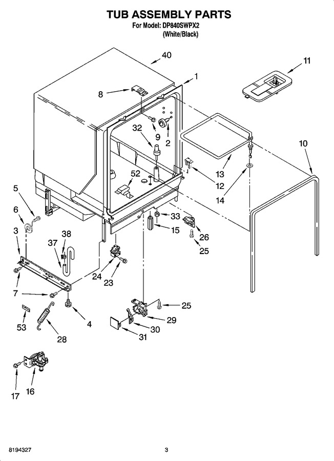 Diagram for DP840SWPX2