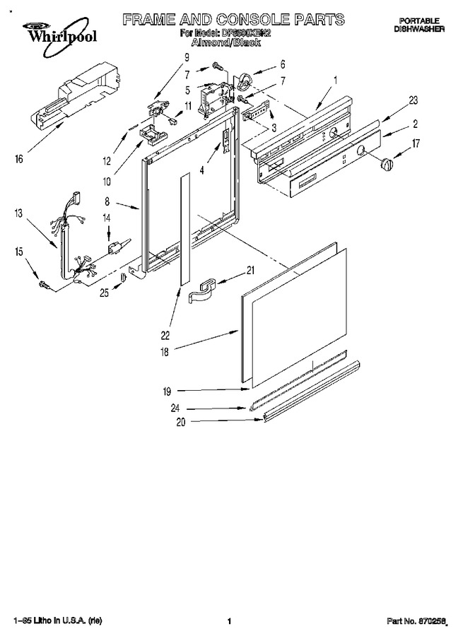 Diagram for DP8500XBN2