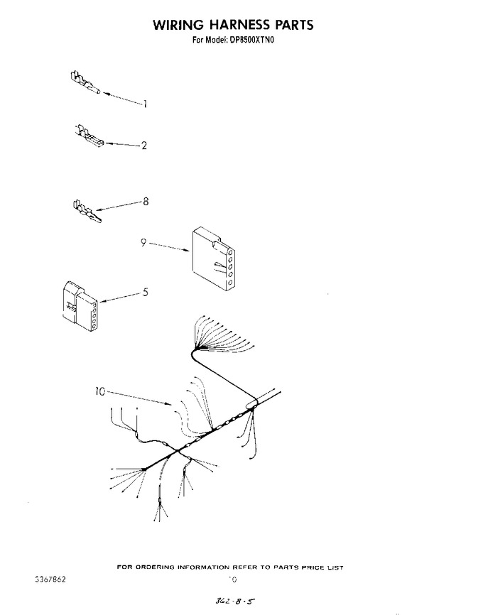 Diagram for DP8500XTN0