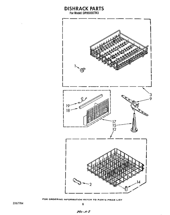Diagram for DP8500XTN3