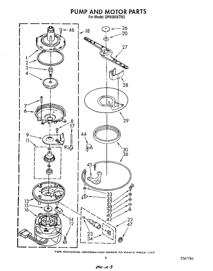 Diagram for DP8500XTN3