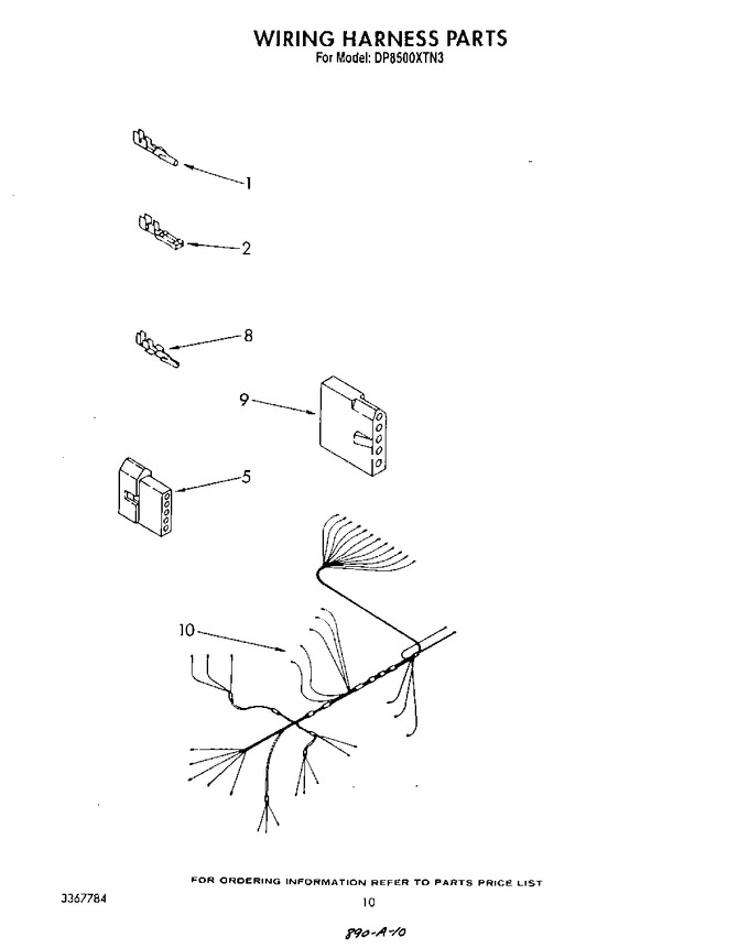 Diagram for DP8500XTN3