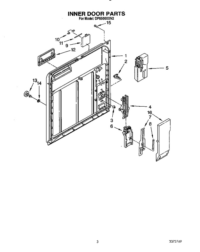 Diagram for DP8500XXN2