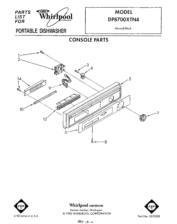 Diagram for DP8700XTN4