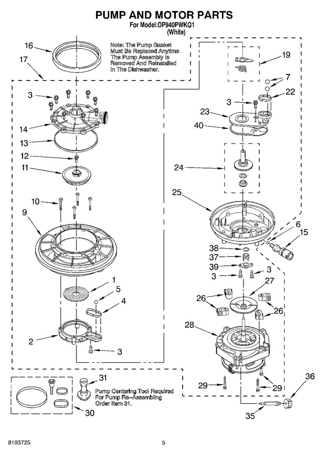 Diagram for DP940PWKQ1