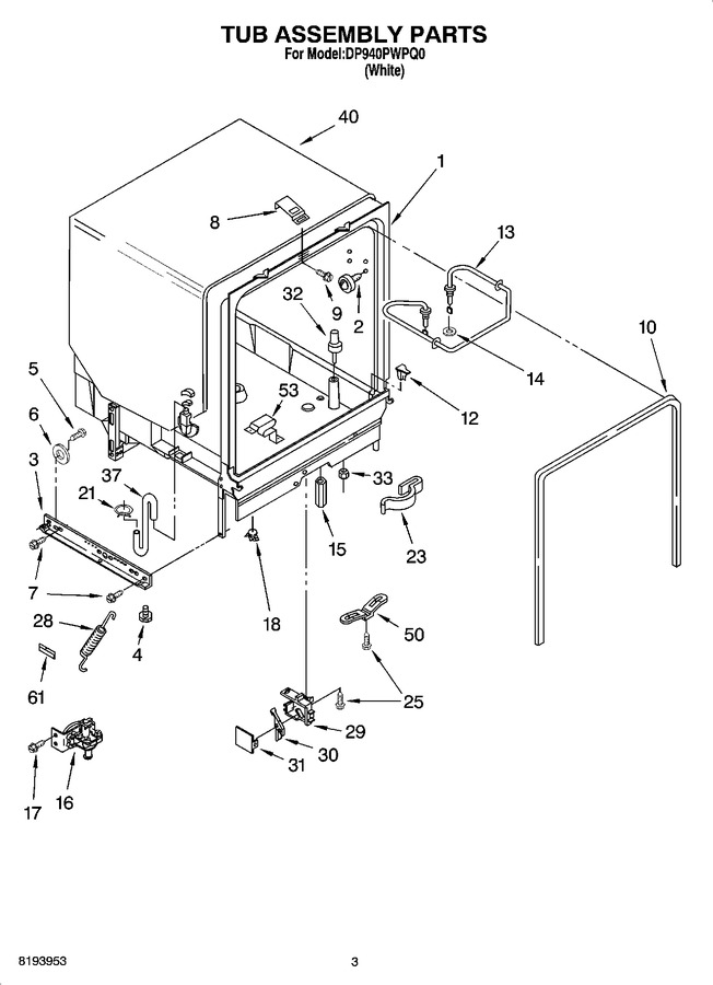 Diagram for DP940PWPQ0