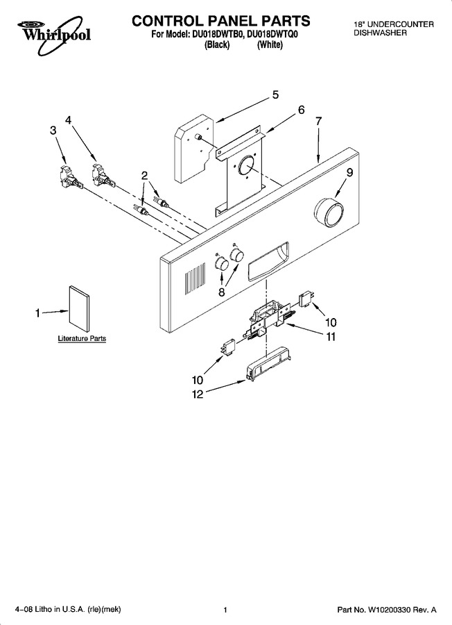 Diagram for DU018DWTB0