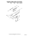 Diagram for 02 - Control Panel And Latch Parts