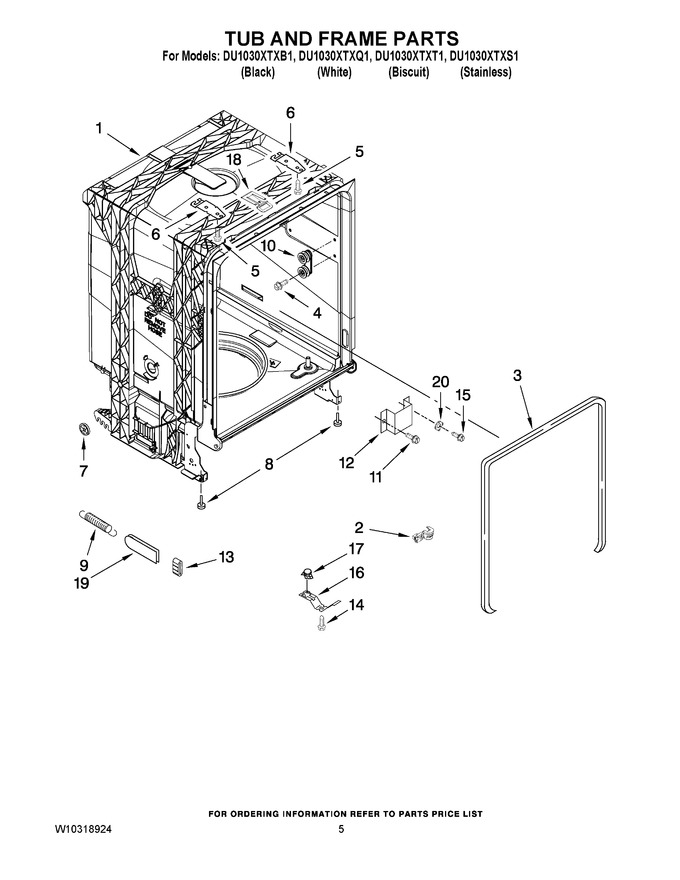 Diagram for DU1030XTXB1