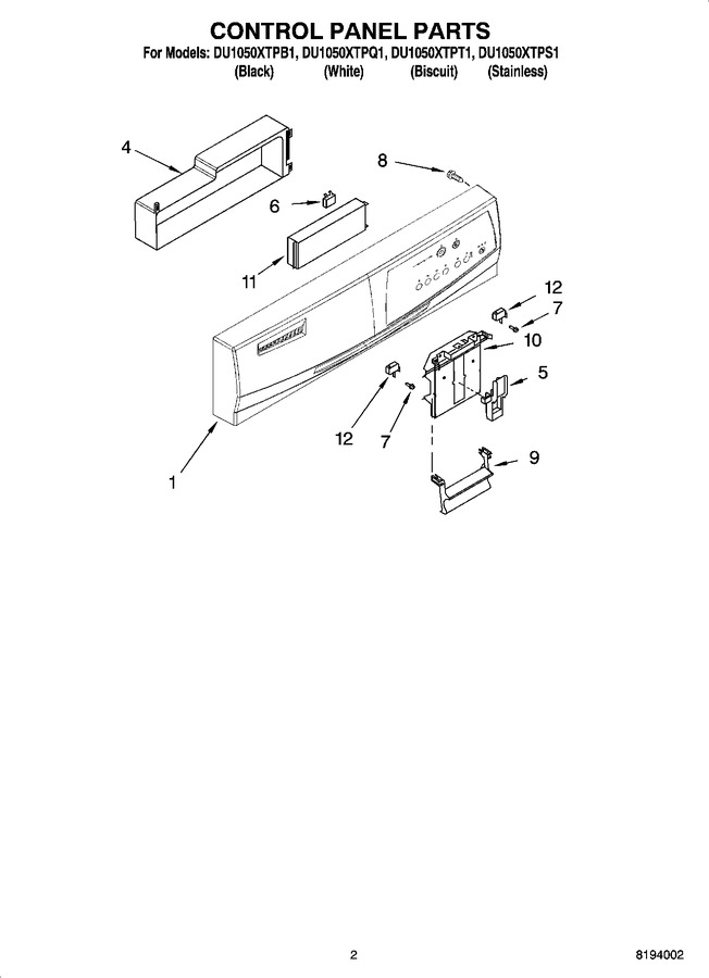 Diagram for DU1050XTPB1