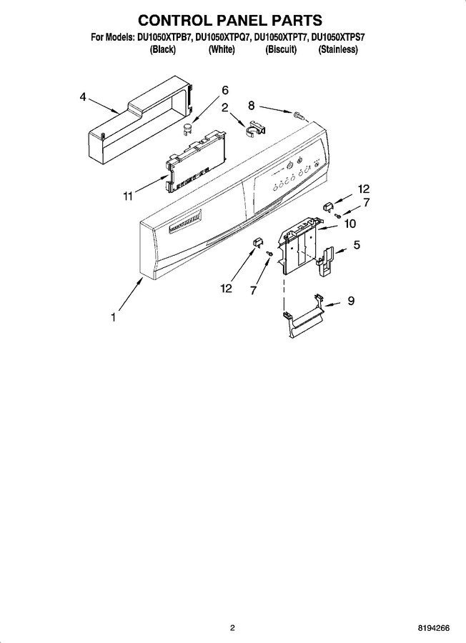 Diagram for DU1050XTPT7