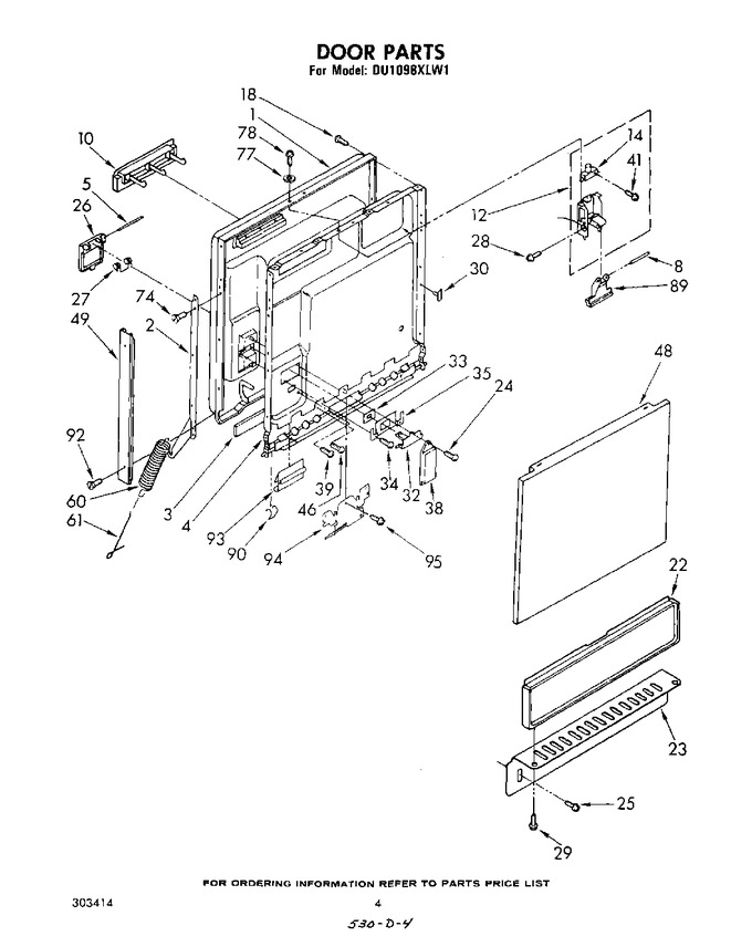 Diagram for DU1098XLW1