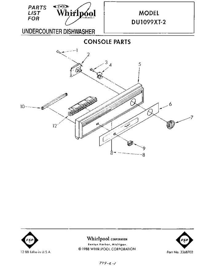 Diagram for DU1099XT2