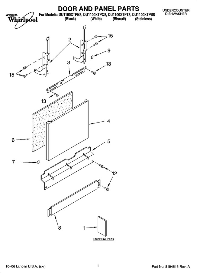 Diagram for DU1100XTPT8