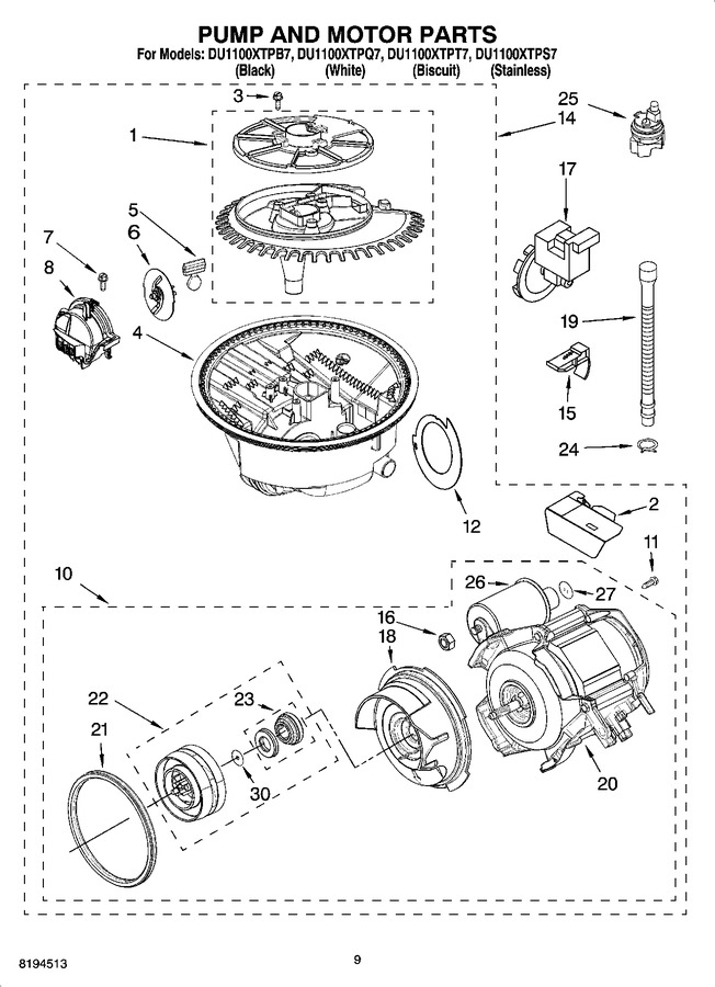 Diagram for DU1100XTPT8