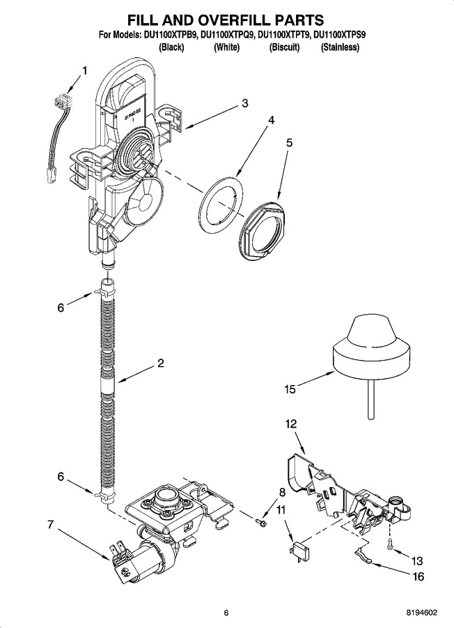 Diagram for DU1100XTPT9