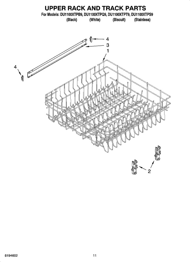 Diagram for DU1100XTPS9